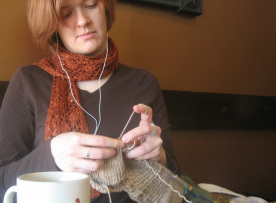 Carin Bratlie, award winning knitter and knitter for hire.